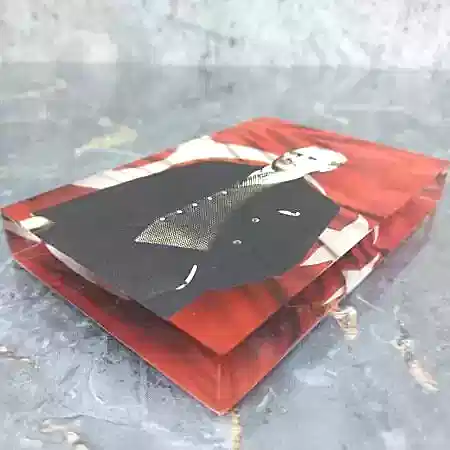 Atatürk ve Türk Bayrağı Kalın Pleksi Akrilik Masaüstü Dekor resmi 13343